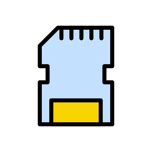 tarjeta de memoria Vector Stall Lineal Color icono