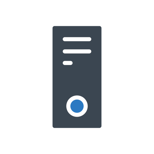 wieża procesora Generic Blue ikona