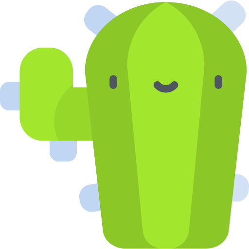kaktus Kawaii Flat icon