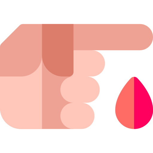 gota de sangre Basic Rounded Flat icono