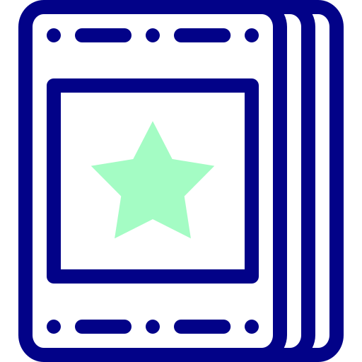 estrella Detailed Mixed Lineal color icono