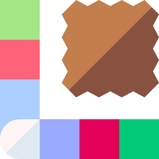 Color sample Basic Straight Flat icon