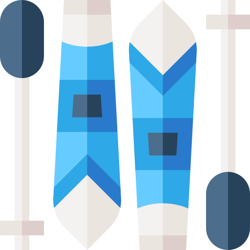 equipo de esquí Basic Straight Flat icono