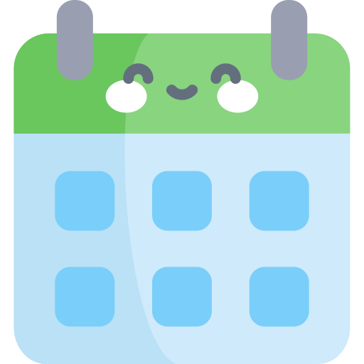 Календарь Kawaii Flat иконка