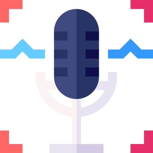 Voice recognition Basic Straight Flat icon