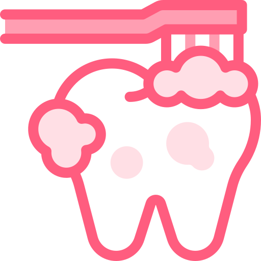 歯磨き Detailed color Lineal color icon