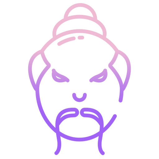 Samurai Icongeek26 Outline Gradient icon