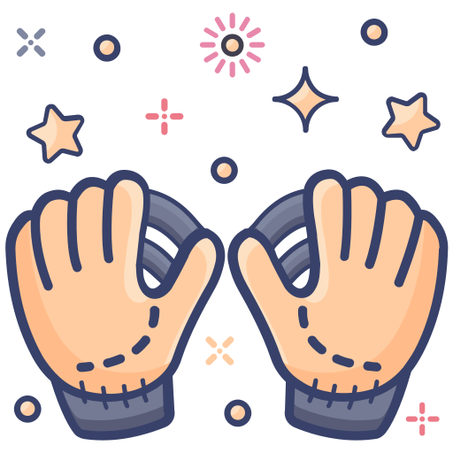 rękawiczki gimnastyczne Generic Outline Color ikona