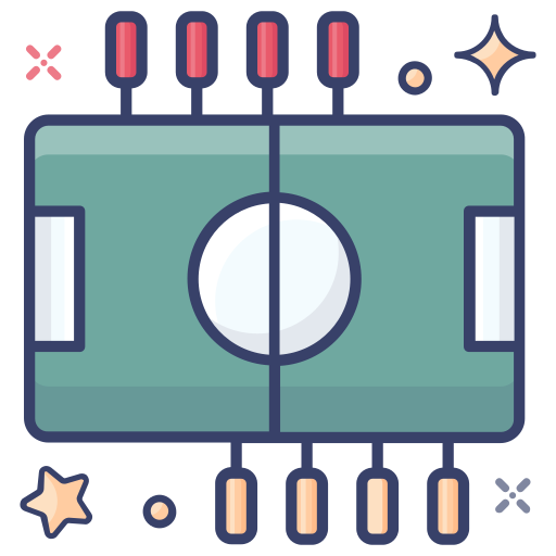 テーブルサッカー Generic Outline Color icon