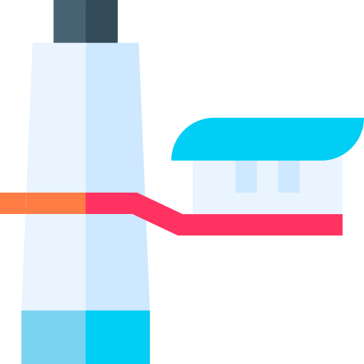 歯磨き粉 Basic Straight Flat icon