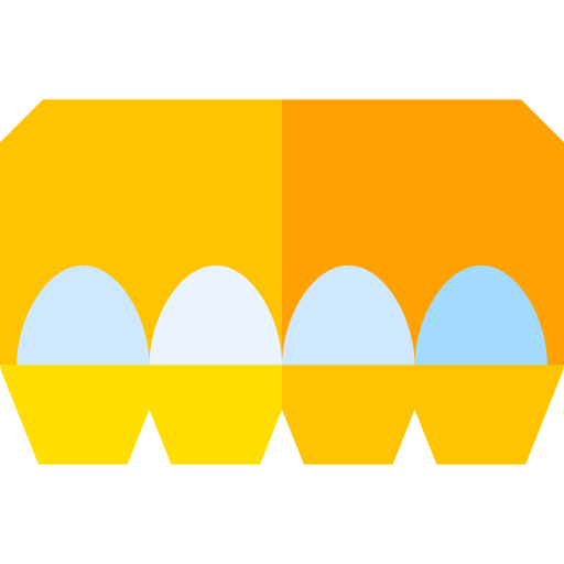 des œufs Basic Straight Flat Icône