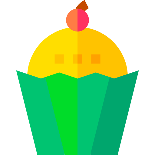 cupcake Basic Straight Flat icon