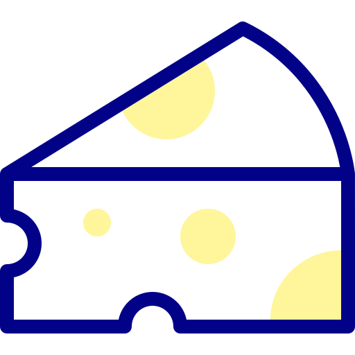 チーズ Detailed Mixed Lineal color icon