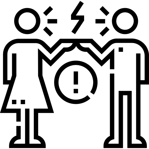 se disputer Detailed Straight Lineal Icône