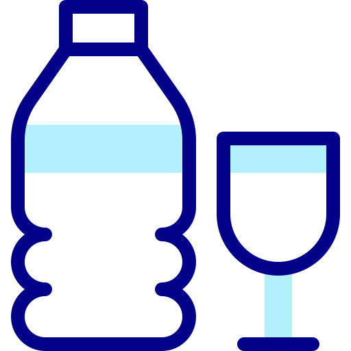 bouteille d'eau Detailed Mixed Lineal color Icône