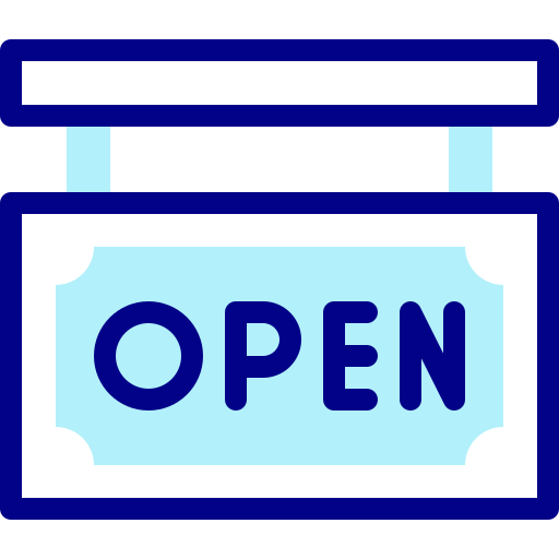 Opening hours Detailed Mixed Lineal color icon