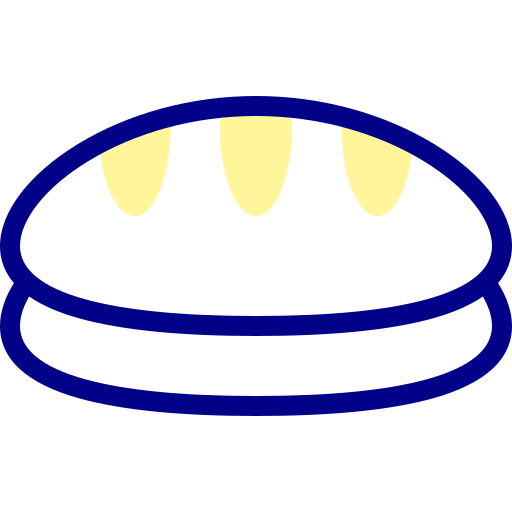 빵 Detailed Mixed Lineal color icon