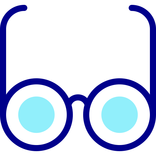 Eyeglasses Detailed Mixed Lineal color icon