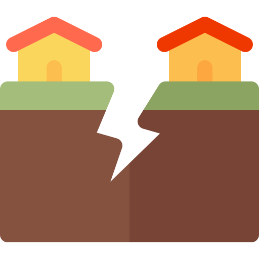 Earthquake Basic Rounded Flat icon