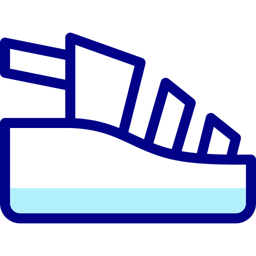 des sandales Detailed Mixed Lineal color Icône