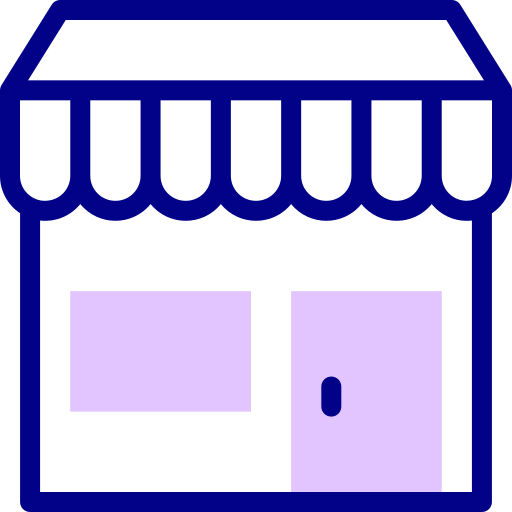 Store Detailed Mixed Lineal color icon