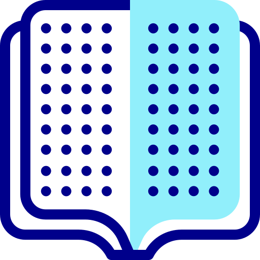 Braille Detailed Mixed Lineal color icon