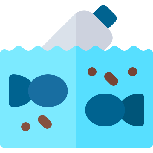 inquinamento dell'acqua Basic Rounded Flat icona