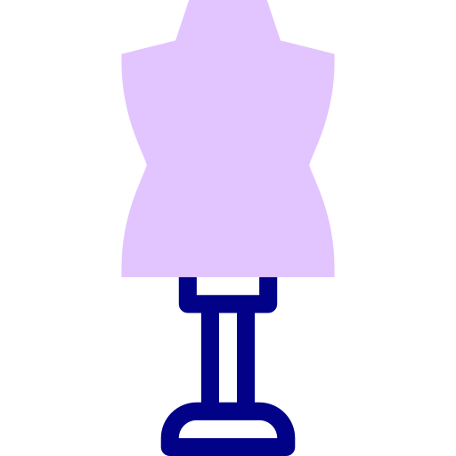 Mannequin Detailed Mixed Lineal color icon