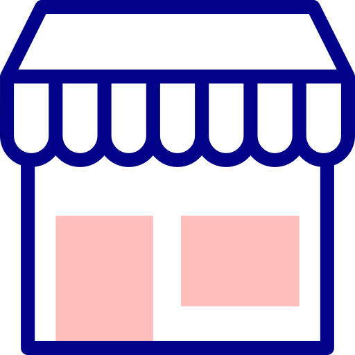 Shop Detailed Mixed Lineal color icon