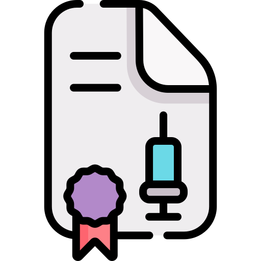 vaccin Kawaii Lineal color icoon
