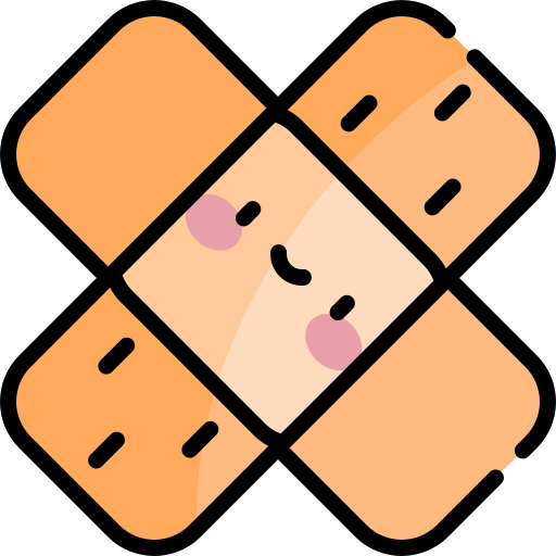 Band aid Kawaii Lineal color icon