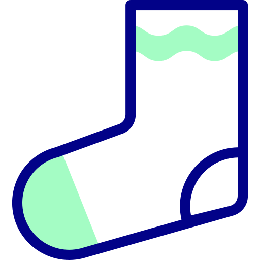 Sock Detailed Mixed Lineal color icon
