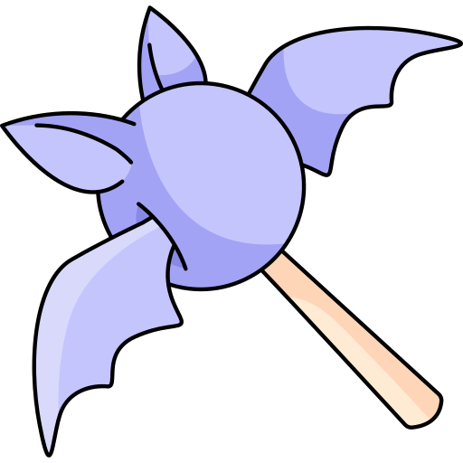 Bat Generic Thin Outline Color icon