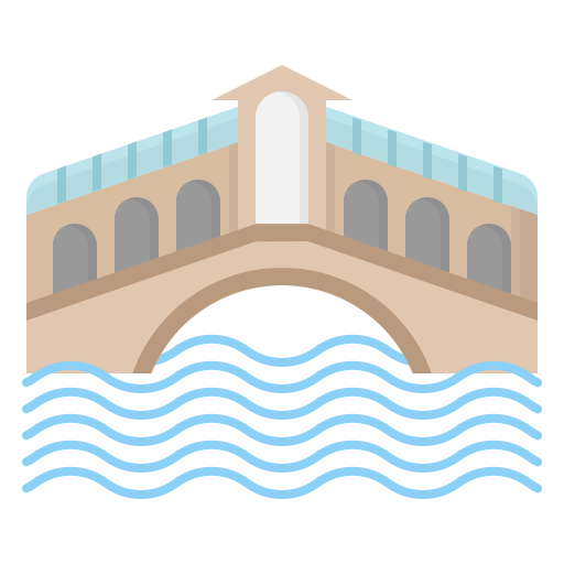 Мост Риальто Generic Flat иконка