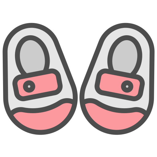 zapatos de bebé Generic Outline Color icono