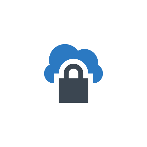 Cloud storage Generic Blue icon