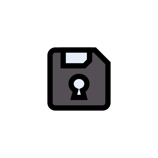 diskette Vector Stall Lineal Color icon