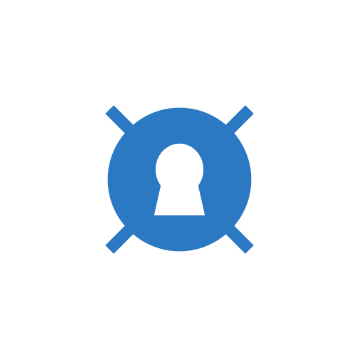 Keyhole Generic Blue icon