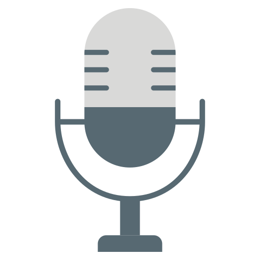 mikrofon Dinosoft Flat icon