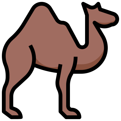 camello Surang Lineal Color icono