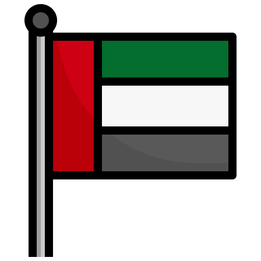 emirados Árabes unidos Surang Lineal Color Ícone
