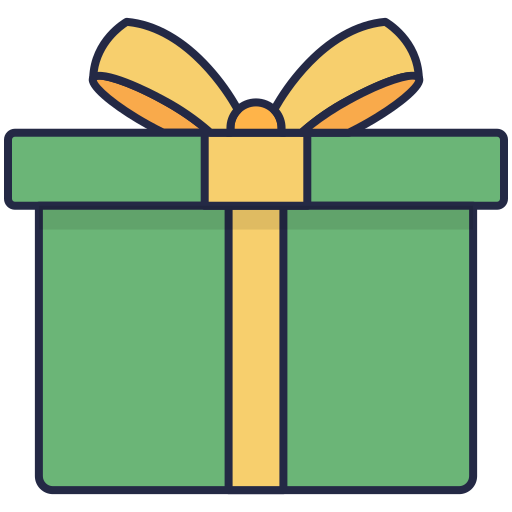 Gift box Dinosoft Lineal Color icon