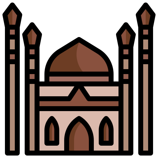 Mosque Surang Lineal Color icon
