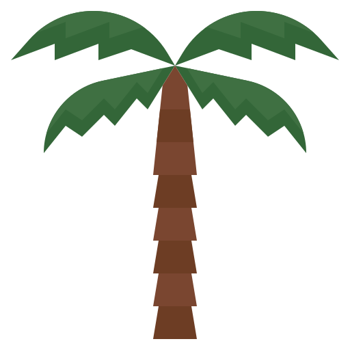 palmera datilera Surang Flat icono