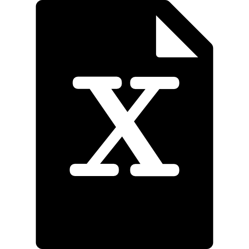 x 파일  icon