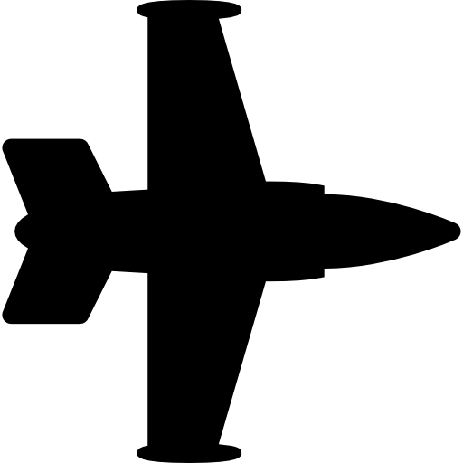 siluetta dell'aeroplano  icona