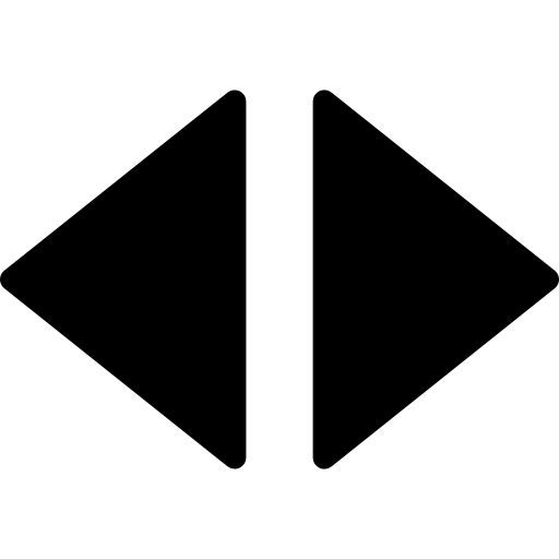 Arrows right and left filled triangles  icon