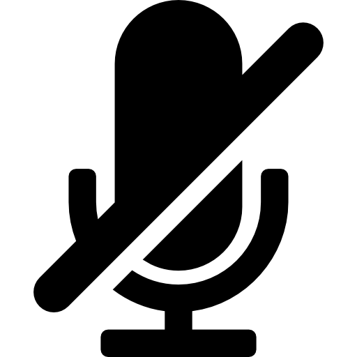 microfono muto  icona