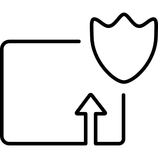 Logistics secure ultrathin outline  icon