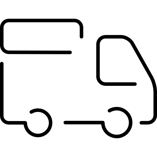 camión logístico vehículo ultradelgado  icono